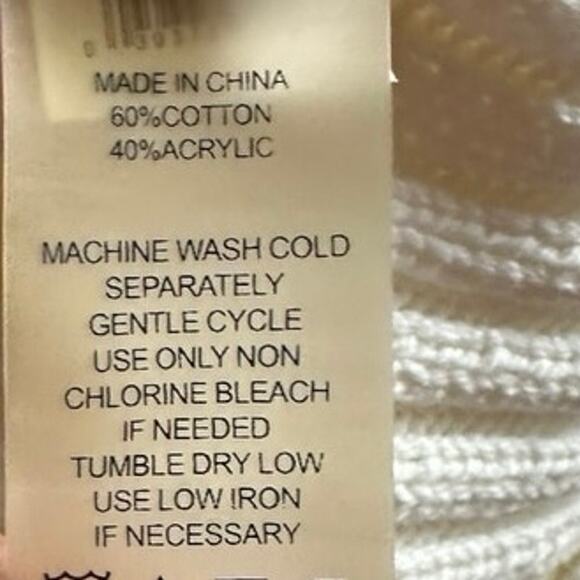 Vince Camuto Cream Reversed
Ribbed Sweater mock turtle neck Womens Medium - Picture 5 of 5